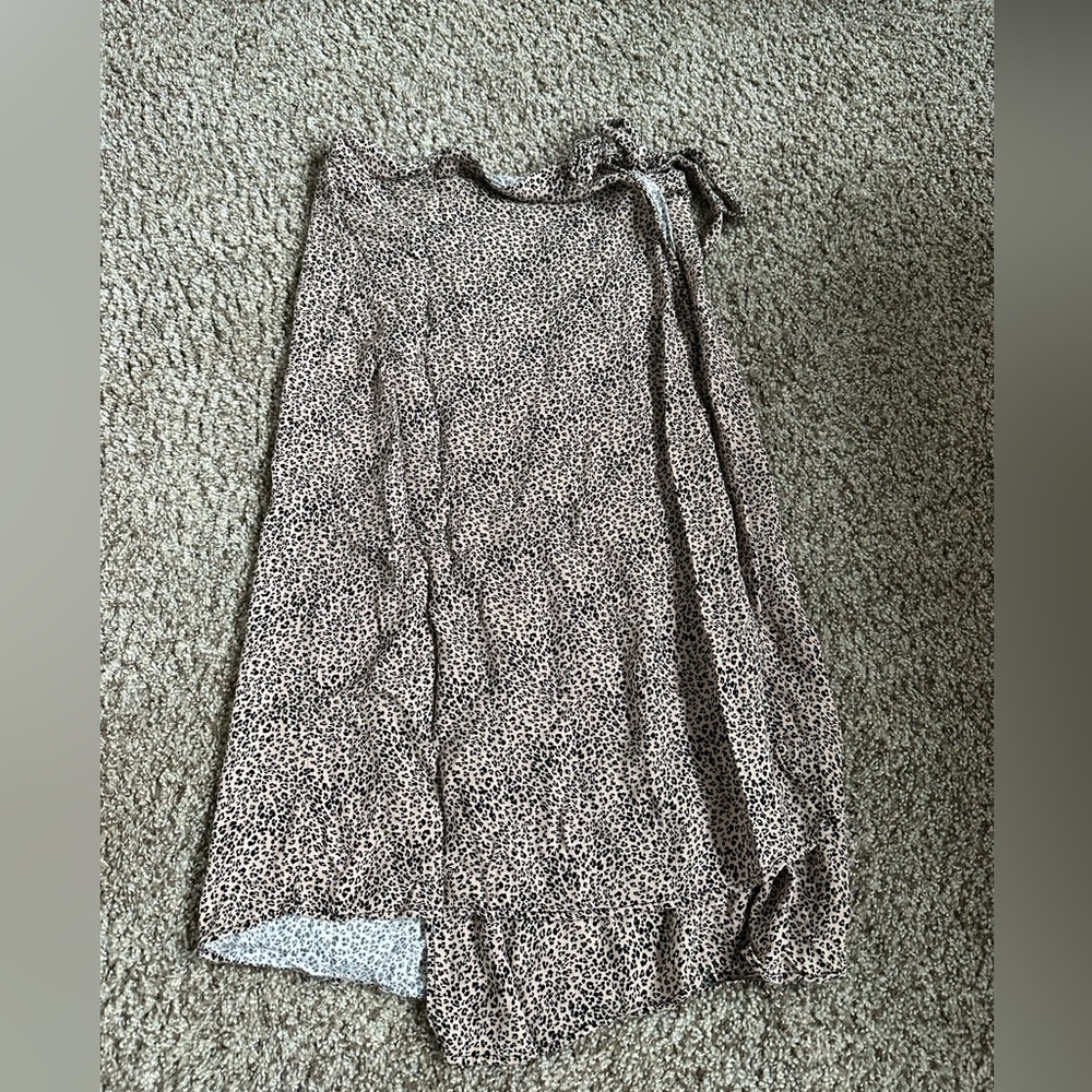 Urban Romantics Leopard Print Midi Skirt